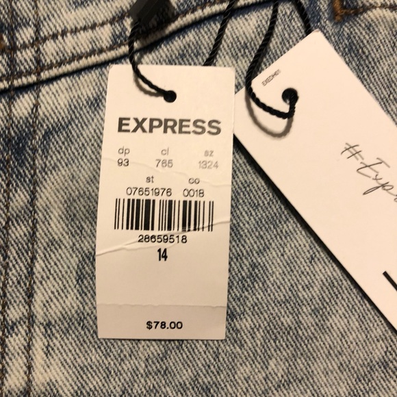 Express NWT Jean skirt - Picture 6 of 7